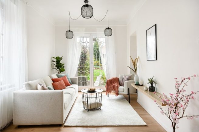 Nappali kijárással a kertünkbe